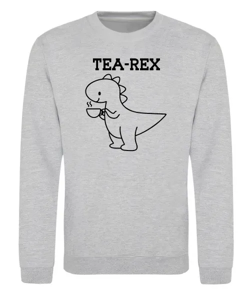 Свитшот Tea-rex Серый меланж фото