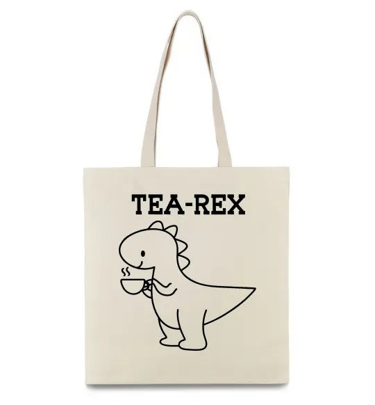 Эко-сумка Tea-rex Бежевый фото