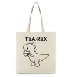 Эко-сумка Tea-rex Бежевый фото