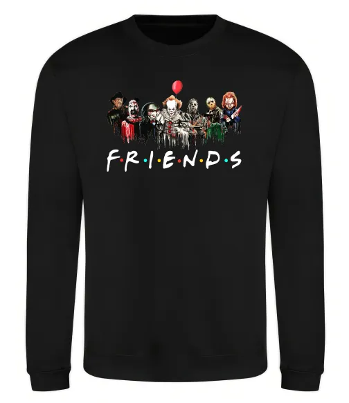 Свитшот Scary Friends Черный фото
