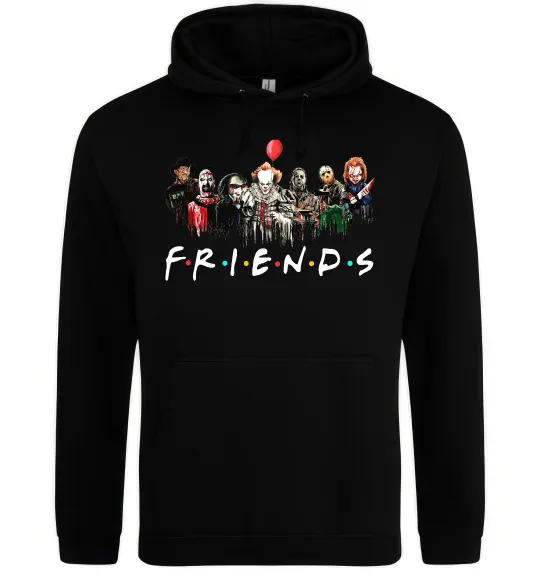 Женская толстовка (худи) Scary Friends Черный фото