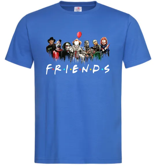 Мужская футболка Scary Friends Ярко-синий фото