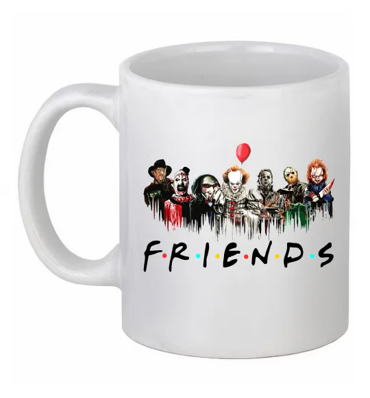 Чашка керамическая Scary Friends Белый фото