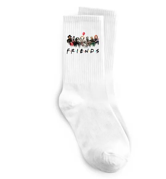 Носки Scary Friends Белый фото