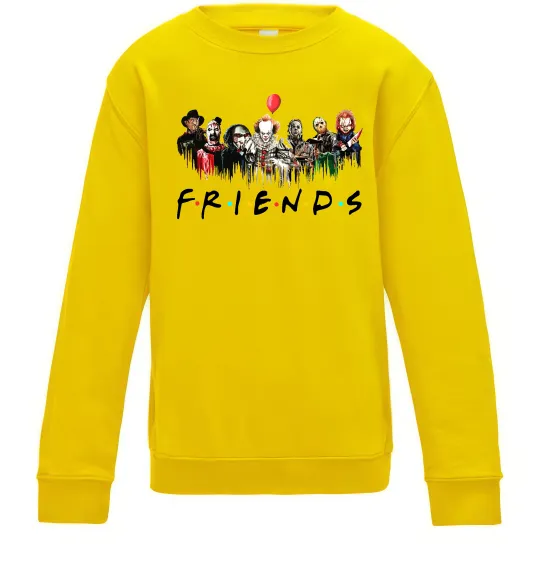 Детский Свитшот Scary Friends Солнечно желтый фото