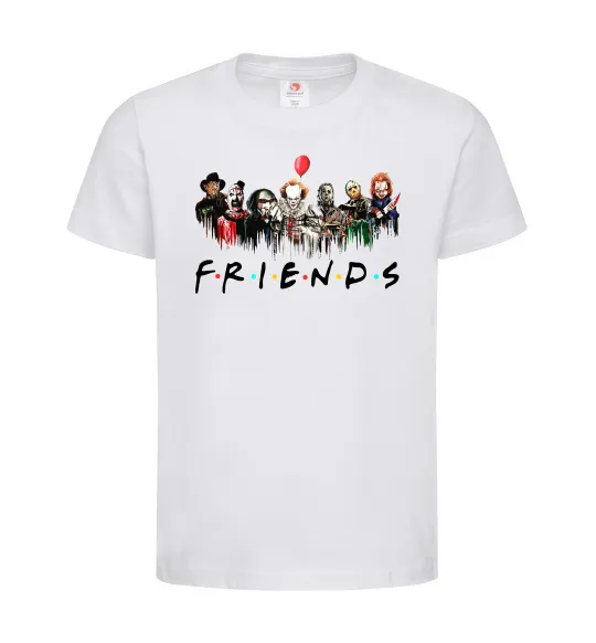 Дитяча футболка Scary Friends Білий фото
