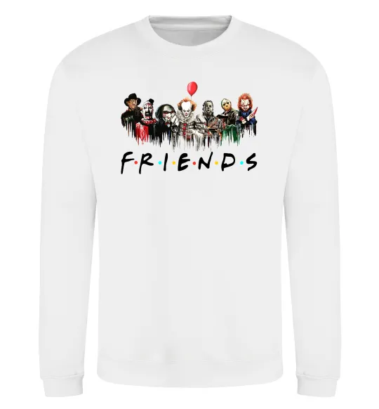 Свитшот Scary Friends Белый фото
