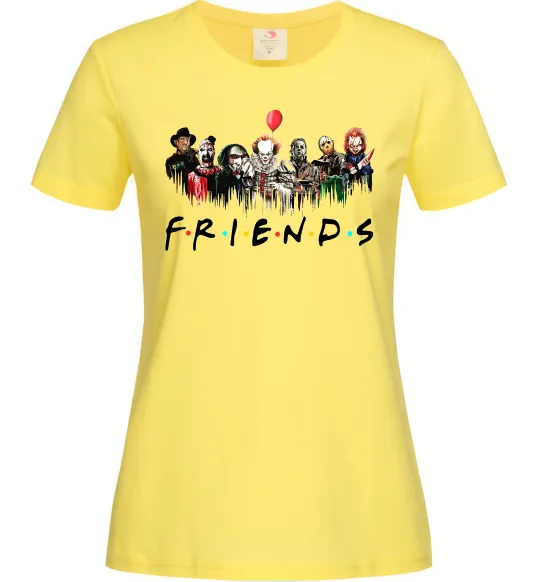 Женская футболка Scary Friends Лимонный фото
