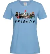 Женская футболка Scary Friends Голубой Женская футболка Scary Friends Голубой фото