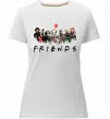 Жіноча преміум футболка Scary Friends Білий фото