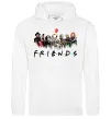 Мужская толстовка (худи) Scary Friends Белый Мужская толстовка (худи) Scary Friends Белый фото