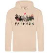Мужская толстовка (худи) Scary Friends Песочный Мужская толстовка (худи) Scary Friends Песочный фото