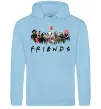 Мужская толстовка (худи) Scary Friends Голубой Мужская толстовка (худи) Scary Friends Голубой фото