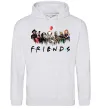 Женская толстовка (худи) Scary Friends Серый меланж Женская толстовка (худи) Scary Friends Серый меланж фото