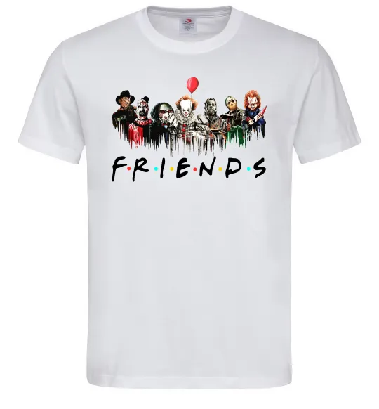 Мужская футболка Scary Friends Белый фото
