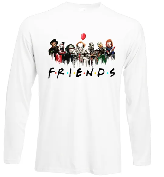 Лонгслив Scary Friends Белый фото