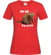 Жіноча футболка Oh no cringe Червоний Жіноча футболка Oh no cringe Червоний фото