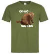Мужская футболка Oh no cringe Оливковый фото