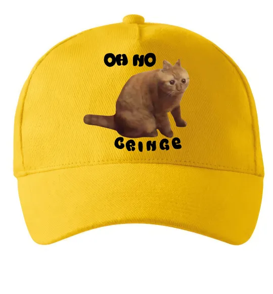 Кепка Oh no cringe Солнечно желтый фото
