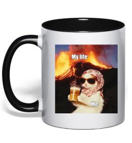 Чашка з кольоровою ручкою My life Чашка з кольоровою ручкою My life