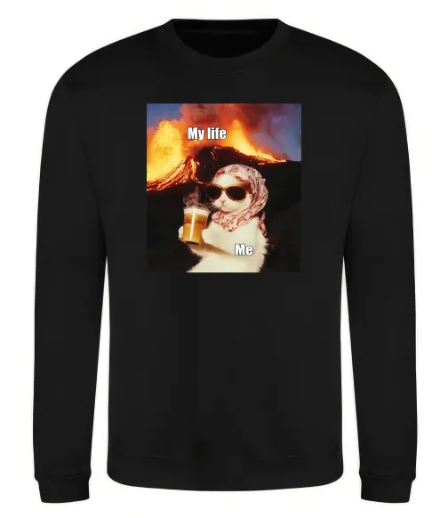 Свитшот My life Черный фото