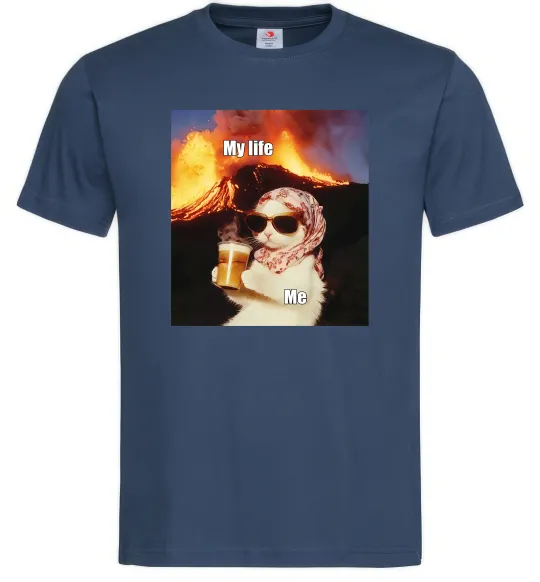 Чоловіча футболка My life Темно-синій фото