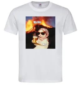 Мужская футболка My life Белый фото