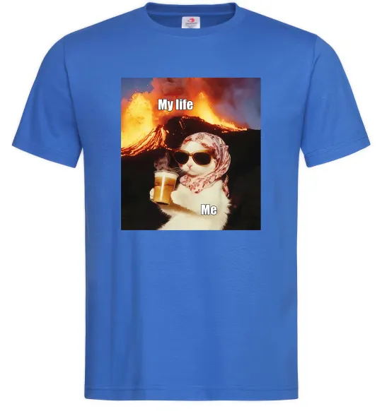 Чоловіча футболка My life Яскраво-синій фото