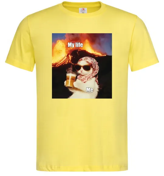 Чоловіча футболка My life Лимонний фото