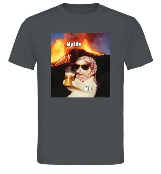 Чоловіча футболка My life Графіт фото