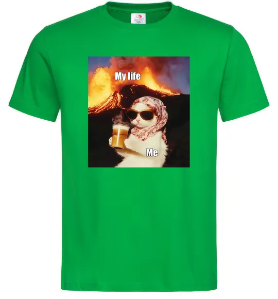 Чоловіча футболка My life Зелений фото