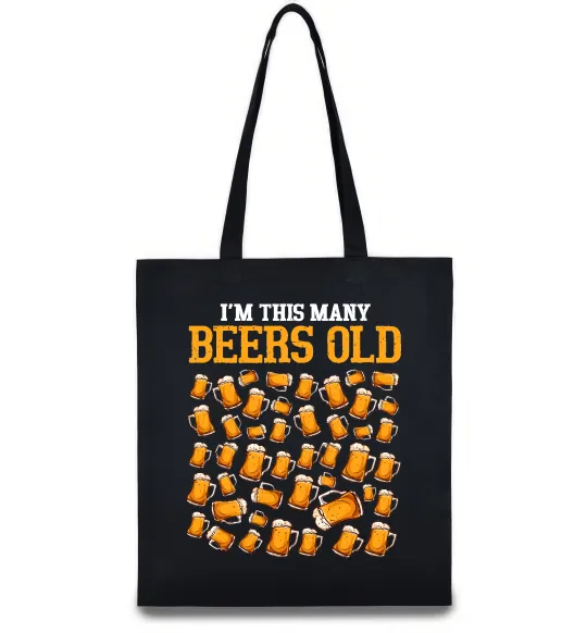 Эко-сумка Many beers old Черный фото