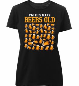 Женская премиум футболка Many beers old