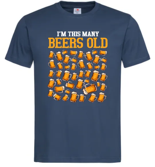 Мужская футболка Many beers old Темно-синий фото