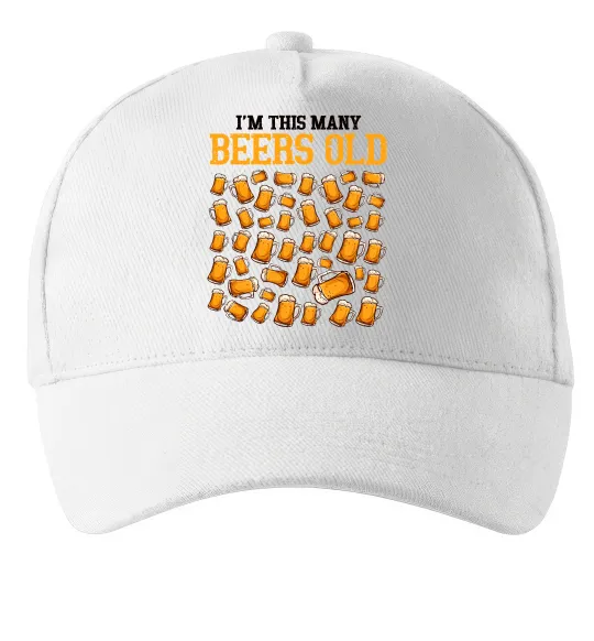 Кепка Many beers old Белый фото