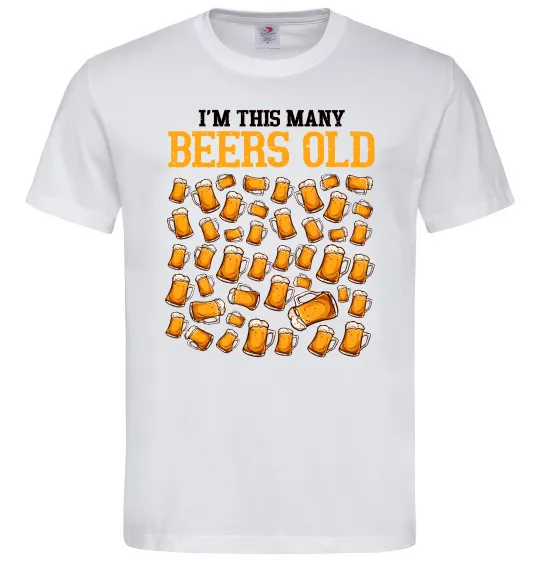 Мужская футболка Many beers old Белый фото