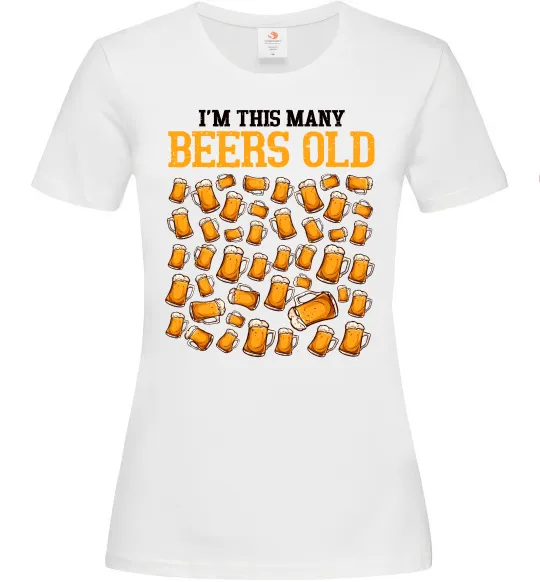 Жіноча футболка Many beers old Білий фото