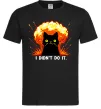 Чоловіча футболка Кіт Це не я Чорний Чоловіча футболка Кіт Це не я Чорний фото