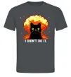 Чоловіча футболка Кіт Це не я Графіт Чоловіча футболка Кіт Це не я Графіт фото