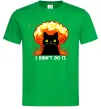 Чоловіча футболка Кіт Це не я Зелений Чоловіча футболка Кіт Це не я Зелений фото