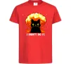 Детская футболка Кіт Це не я Красный Детская футболка Кіт Це не я Красный фото
