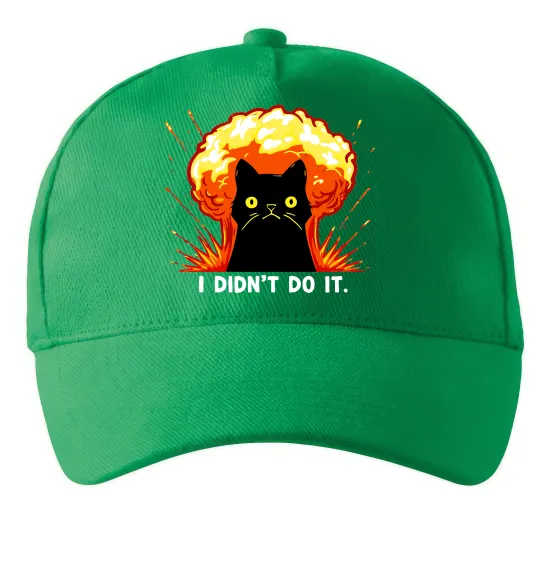 Кепка Кіт Це не я Зелений фото