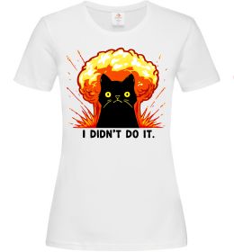 Женская футболка Кіт Це не я Женская футболка Кіт Це не я