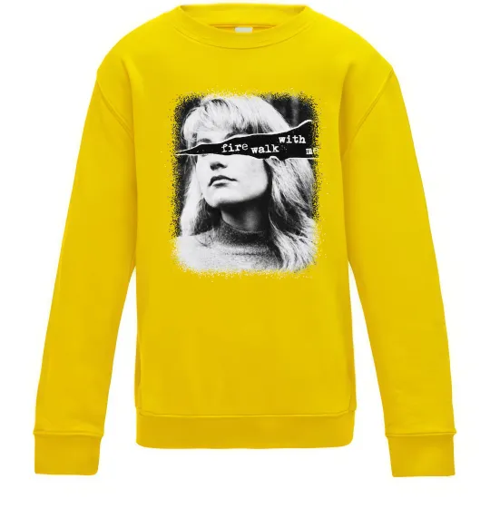 Дитячий світшот Fire walk with me Twin Peaks Сонячно жовтий фото