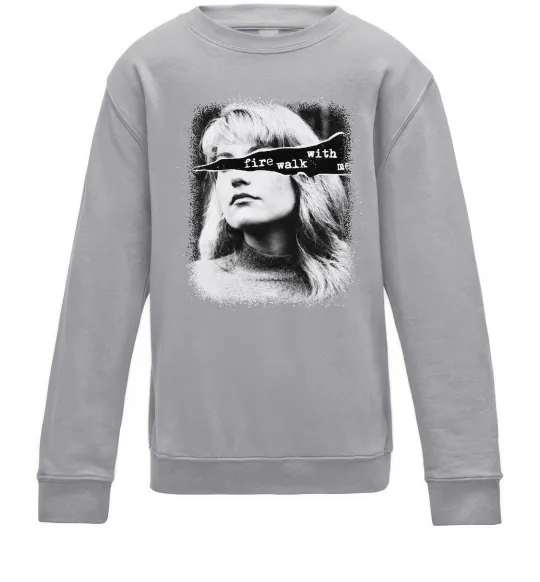 Дитячий світшот Fire walk with me Twin Peaks Сірий меланж фото