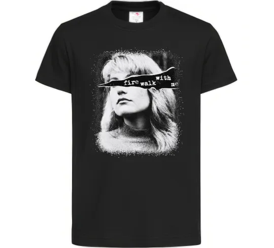 Детская футболка Fire walk with me Twin Peaks Черный фото