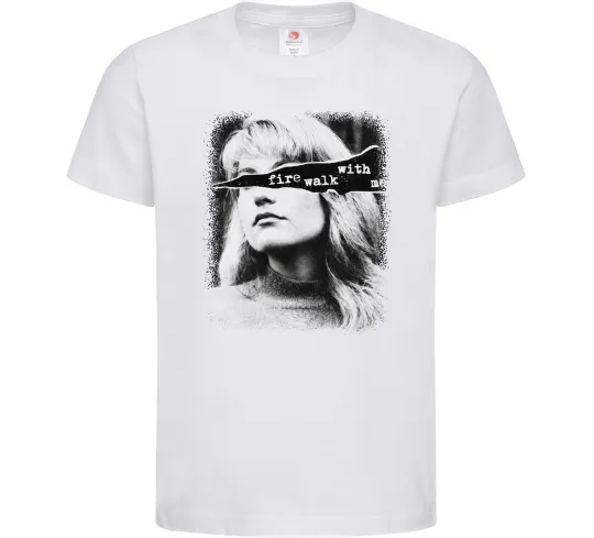 Детская футболка Fire walk with me Twin Peaks Белый фото