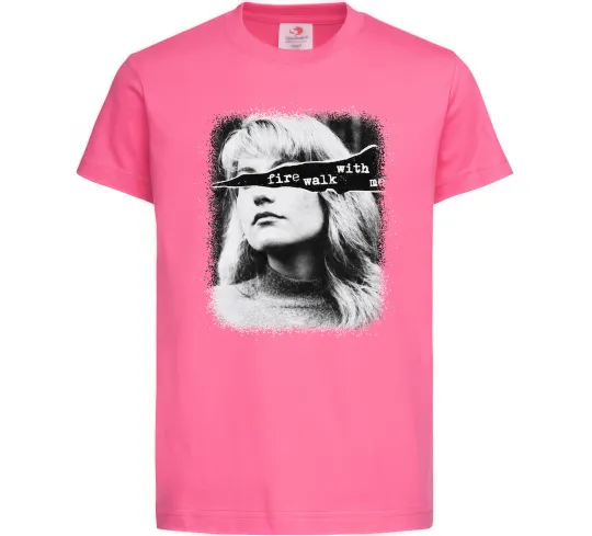 Детская футболка Fire walk with me Twin Peaks Ярко-розовый фото