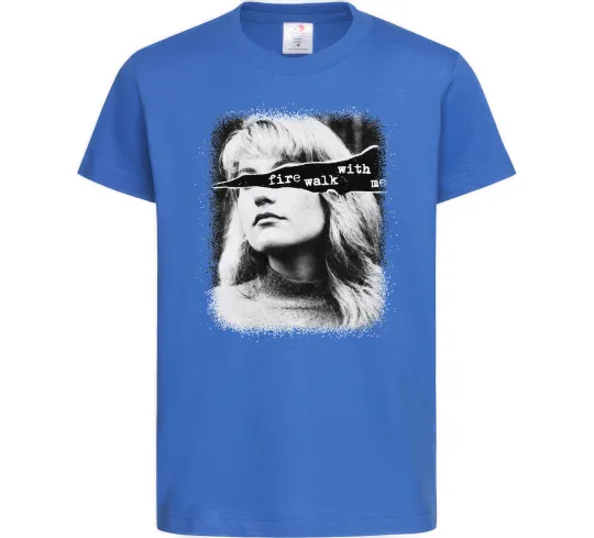 Детская футболка Fire walk with me Twin Peaks Ярко-синий фото