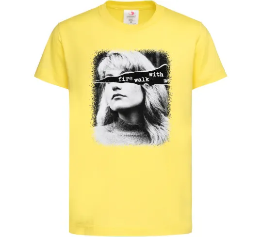 Детская футболка Fire walk with me Twin Peaks Лимонный фото